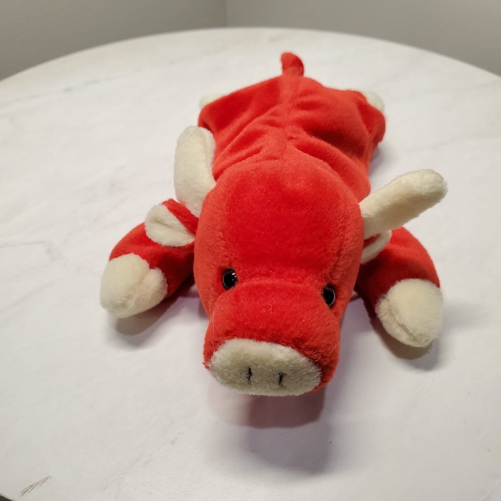 Beanie Babies Collection TY SNORT 1995 PVC Pellets